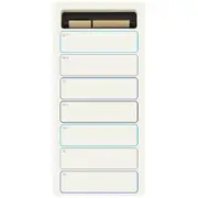 jOTBLOCK Long Weekly Planner Notepad Caddy Black 60 sheets