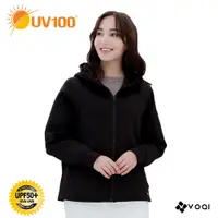在飛比找蝦皮商城優惠-【UV100】 防曬 抗UV-輕暖太空棉連帽外套-女(AA2