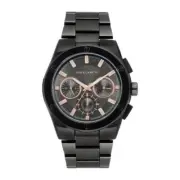 NWT NIB Vince Camuto Men's 2 zone black + rose gold watch