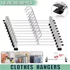 Adjustable Clip Hangers Trouser Pants Skirt Coat Bulk Clothes Clothing Hangers