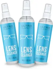 Powered by Nano Magic Eyeglass Lens Cleaning Spray 6 Oz (3 Pack) | Professional