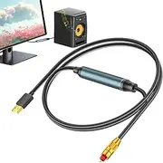 USB Audio Converter for Laptop - Multipurpose USB to Optical Transmitter | USB to AUX Converter for PC, USB to Headphone and Microphone, Portable USB to Optical Audio Converter for Laptop, Computers