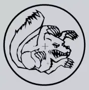 Mongoose - 90's Maurice with outer ring Sprocket decal - DIECUT - Old school bmx