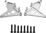 Oimzzr 2pcs Metal Rear Shock Mounts Shock Tower 8538 8538X Replacement for Traxs Unlimited Desert Racer UDR 1/7 Remote Control Car Upgrade Parts Accessories Silver