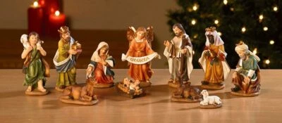 11-pc Nativity Set 3.5" Figures by Sacred Traditions Christmas NEW