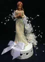 Wedding Bridal Shower Quinceanera 15 Birthday Cake Topper figurine Sweet 16 top
