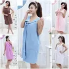 Women Soft Microfiber Shower Bath Towel Wearable Wrap Body Spa Bath Robe Towel