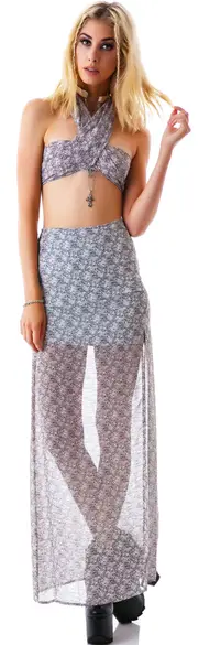 [For Love & Lemons] Midnight Cowgirl Crop Top