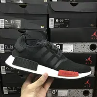 在飛比找蝦皮購物優惠-OO實拍 adidas NMD R1 黑紅 聯名 運動鞋 慢