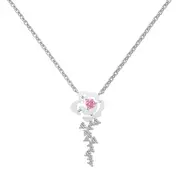ANYCO Necklace Silver Romantic Rose For Mom 925 Silver Mother's Day Gift Necklaces For Women