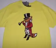 NWT AKOO Aurora Yellow Velvet TOP HAT & TAILS SLICK FOX T-Shirt Men's XL SHARP