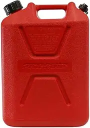 10L Red Plastic Unleaded Jerry Fuel Can with Pourer 1008 TRUSTED BRAND