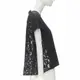 [二手] SACAI black cotton floral lace flare back tshirt JP1 S