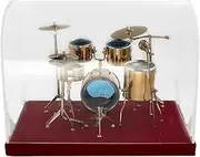 Birfcek Miniature Jazz Drum Kit Model Mini Drum Cymbal Musical Instrument Model