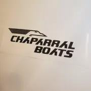 Chaparral boat Black Replacement Decals 18" Stickers - Set Of 2 USA BEST