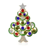 for Rhinestone Christmas Brooch Christmas Tree Brooch Shiny Brooches for Clothin