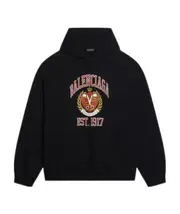 logo-print hoodie 1,2 Black