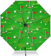 [RPLIFE] Windproof Travel Umbrella, Compact Umbrella, Auto Open Close, Backpack Purse Portable, Ideal for Women, Green