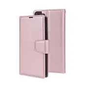 Samsung Galaxy S24 Plus Compatible Case Cover With 2-in-1 Detachable Magnetic Flip Leather Wallet - Rose Gold