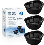 [Fette Filter] Dust Cup Filter Compatible with Shark UltraCyclone Pro Cordless Handheld Vacuum CH901, CH950, CH951, CH951C. Compare to Part # XFTRCH900 - Pack of 3