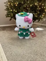 Hello Kitty 2022 Christmas Tree Plush Door Holiday Greeter 20” Tall NWT