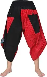 [Siamrose] Samurai Harem pants men women Yoga Ninja pants Handmade from cotton