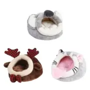 Hamster Bed Warm House Plush Hideout for Young Guinea Pigs Gerbils