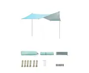 Outdoor Tent Sunscreen Shade Canopy Waterproof Square Tent Canopy Oxford Cloth Camping Picnic Canopy Tent Shade Canopy