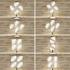 Decorative Mirrors Wall Self Adhesive Back Tile Glass Shaped Mirrors - Set of 4