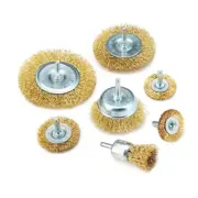 7Pcs Mini Brush Rotary Tool Steel Wire Brass Drill Brush for Drill Polishing