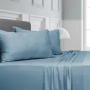 Algodon Bamboo Sheet Set - Denim - King