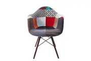 SK Designer Living | Replica Eames DAW Eiffel Chair | Multicoloured V2 & Walnut