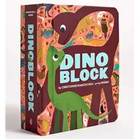 在飛比找媽咪愛MamiLove優惠-方塊認知硬頁書-Dinoblock 恐龍入門百科-精裝