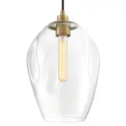 Quoizel NGA1510 Brass Nostalgia Single Light 10"W Mini Pendant