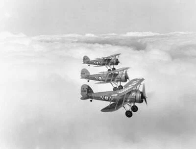 Gloster Gauntlet I Aircraft 1935 Old Aviation Photo