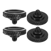 Soft Shutter Release Button Copper Camera Shutter Button Knurled, Black 4pcs