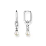 Buy Hoop earrings links with pearl silver by Thomas Sabo online - THOMAS SABO Australia