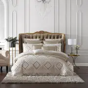 Davinci Santos Snow Duvet Doona Quilt Cover- Super King Size