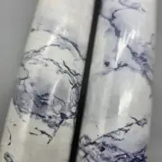 2 Rolls BLUE MARBLE Contact Paper Drawer Shelf Liner 36 sq ft each, 24 Ft x 18"