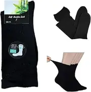 6 Pairs Mens MEN Bamboo Medical Circulation Diabetic LOOSE TOP SOCKS Size 6-11 AU