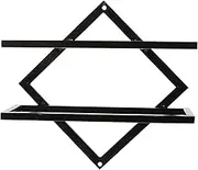 1pc Wall Mounted Wine Rack Wine Shelf Wall Wine Bottle Rack Wine Bottle Display Holder Hanging Wine Rack Metal Shelf Brackets Display Rack Iron Organizer Against The Wall