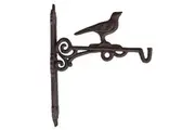 Mr Gecko Cast Iron Hand Made 1 Hook Plant Hanger Bird Antique Rust