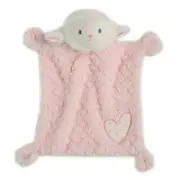 LITTLE ME Plush Pink LAMB Sheep Heart Lovey Security Blanket Baby Toy NEW