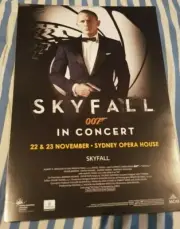 James Bond Skyfall Sydney Symphony Orchestra Program Flyer Booklet