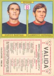 Figurine Calciatori Panini A-1968/69 Reggiana, Bastiani/ Bamba New, Perfect