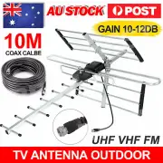 Digital TV Outdoor Antenna Aerial UHF VHF FM AUSTRALIAN Signal Amplifier Booster