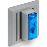 EDWARDS SIGNALING 868STRB-AQ Horn Strobe,Blue, 5-1/2 In. H,24VAC/DC Weatherproof