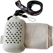 Bamboo Micro|fiber Towel & Silicone Pod – Cooling towel/ neckband/ headband