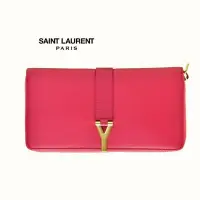 在飛比找Yahoo!奇摩拍賣優惠-Saint Laurent Paris YSL ( 桃紅色×