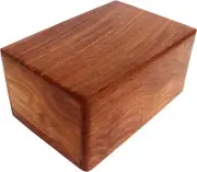 Wooden Urn Box - Urn for Human Ashes Funeral Cremation Urn XL 9.5″ x 6.5″x 5″